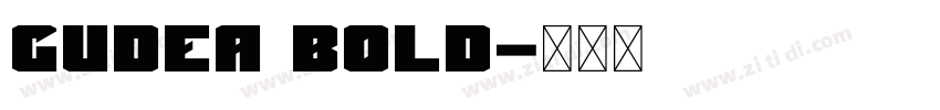 Gudea Bold字体转换